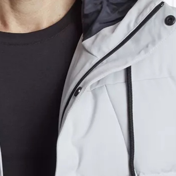 PERRY ELLIS light gray & black puffer tech jacket coat  Size L NWT winter ski - Picture 6 of 12